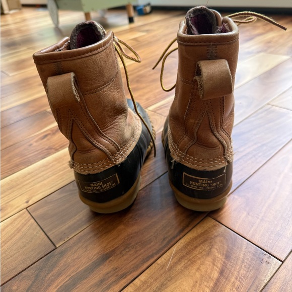 VINTAGE BEAN BOOT Brown and Black Duck Boots - Picture 3 of 10